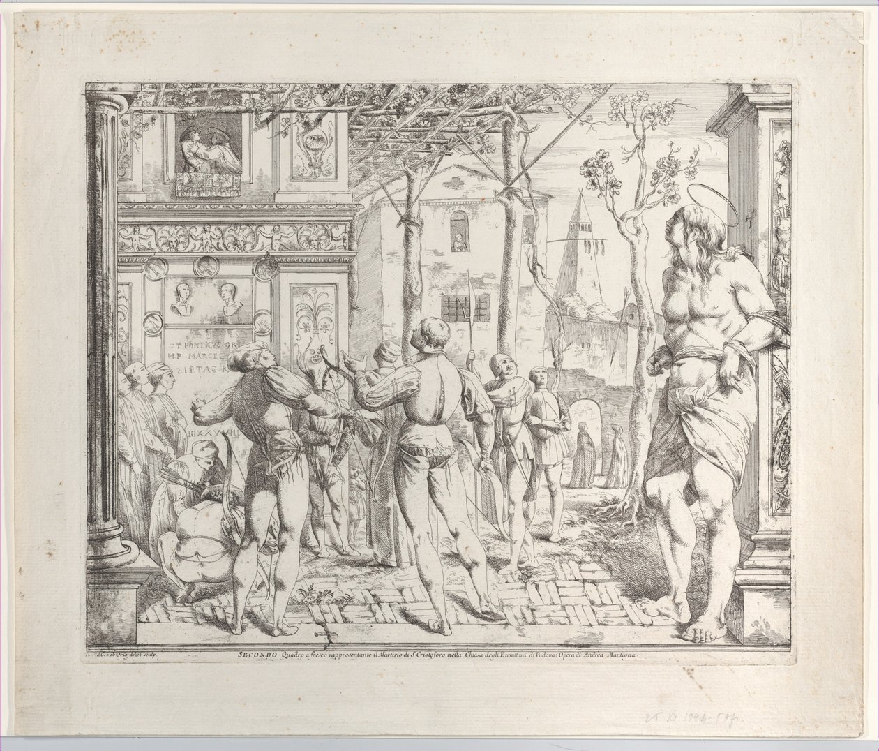 Het Martelaarschap van Sint Christoffel, Secondo Quadro, 1776 door Giovanni David