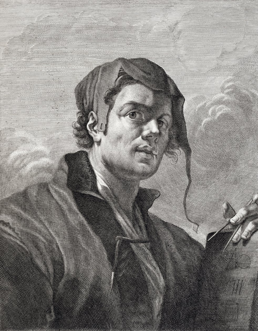 Gerrit van Honthorst (1590-1656), gegraveerd door Cosimo Mogalli (1667-1730) door Giovanni Domenico Ferretti