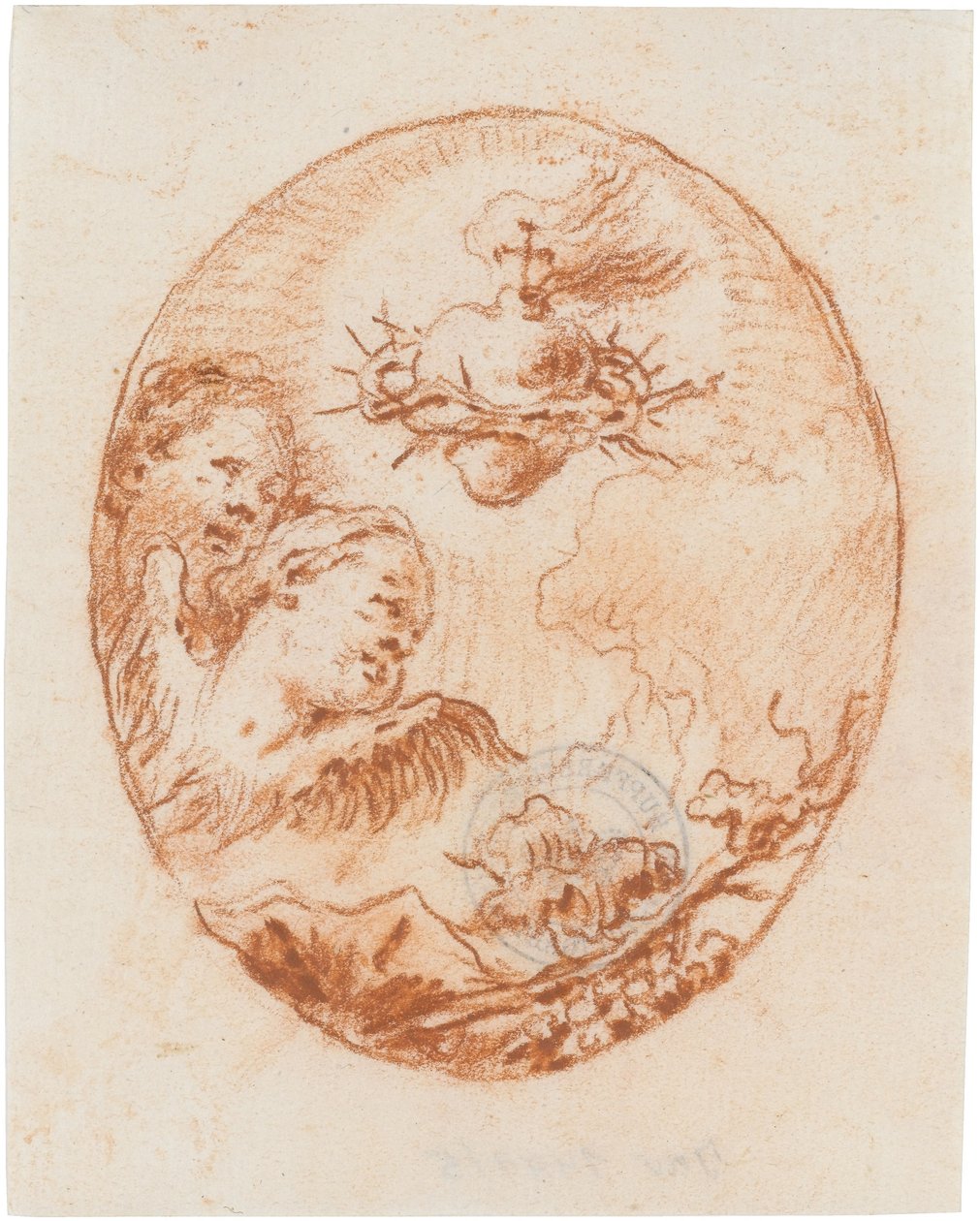 Das Herz Jesu door Giovanni Domenico Tiepolo