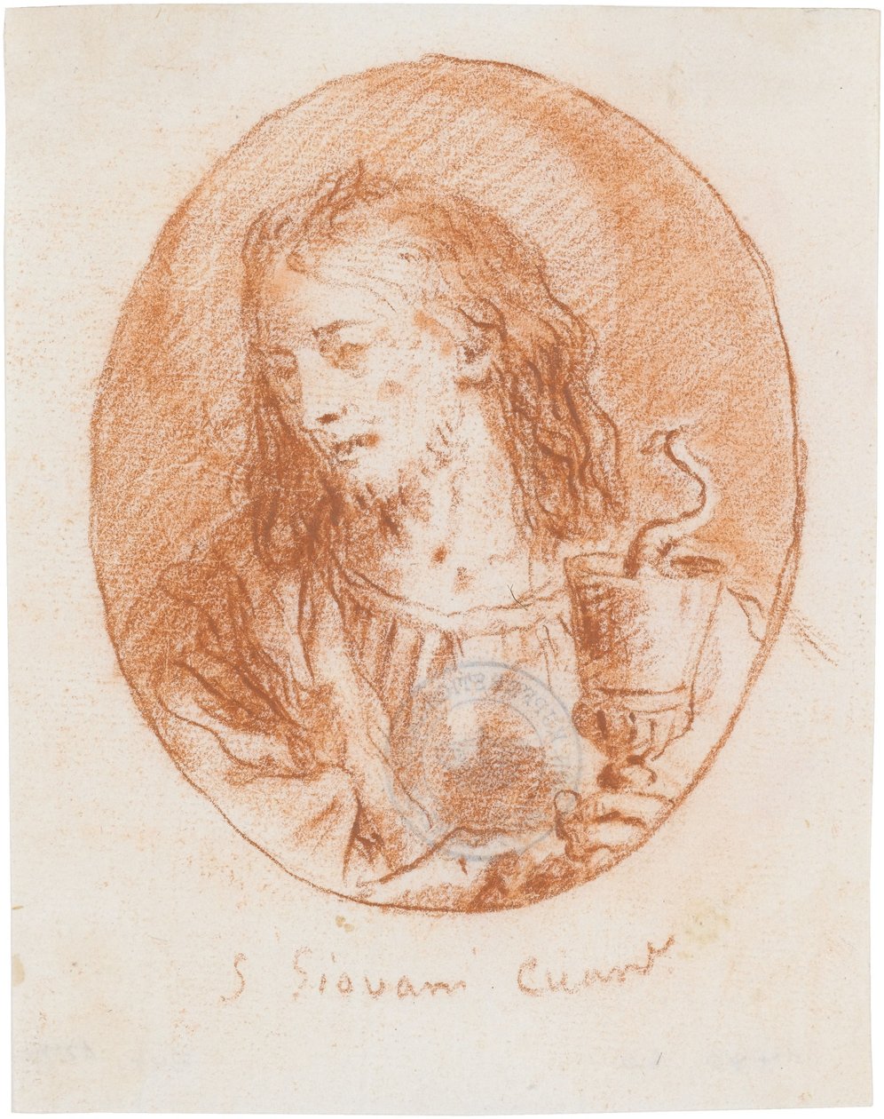 Der heilige Johannes Evangelist door Giovanni Domenico Tiepolo