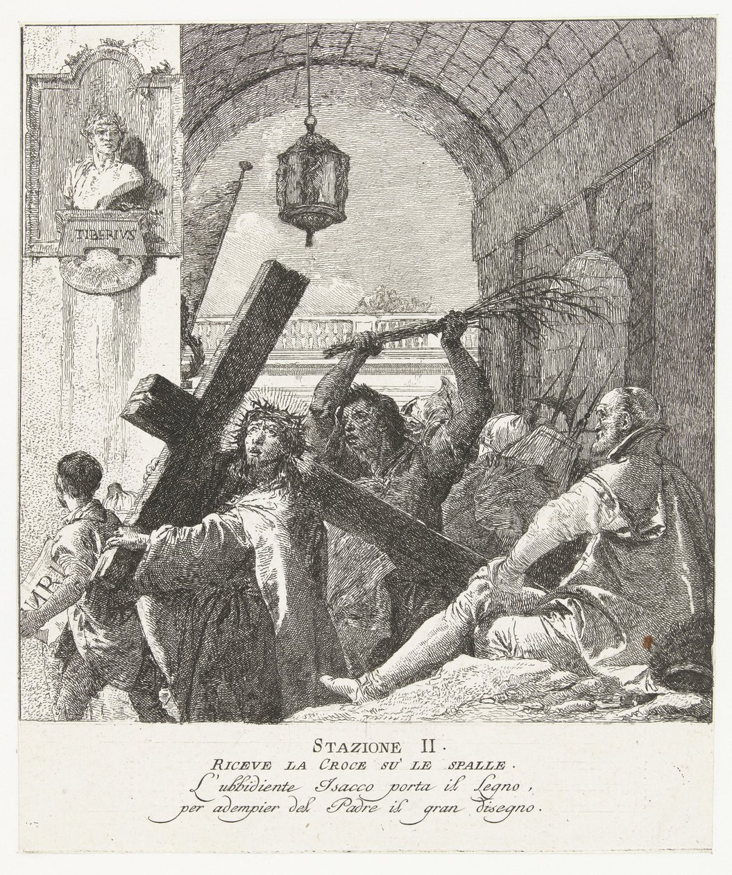 Kruisdraging van Christus door Giovanni Domenico Tiepolo