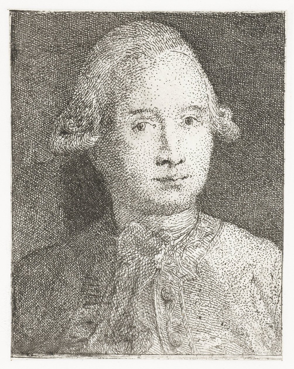 Portret van Giovanni Domenico Tiepolo door Giovanni Domenico Tiepolo