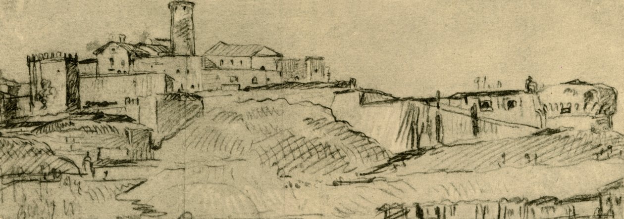 De citadel van Brescia, midden-late 18e eeuw, 1928 door Giovanni Domenico Tiepolo