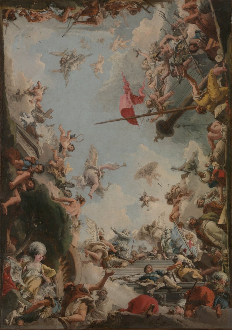 De verheerlijking van de familie Giustiniani door Giovanni Domenico Tiepolo