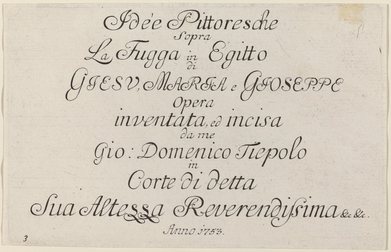 Titelpagina door Giovanni Domenico Tiepolo