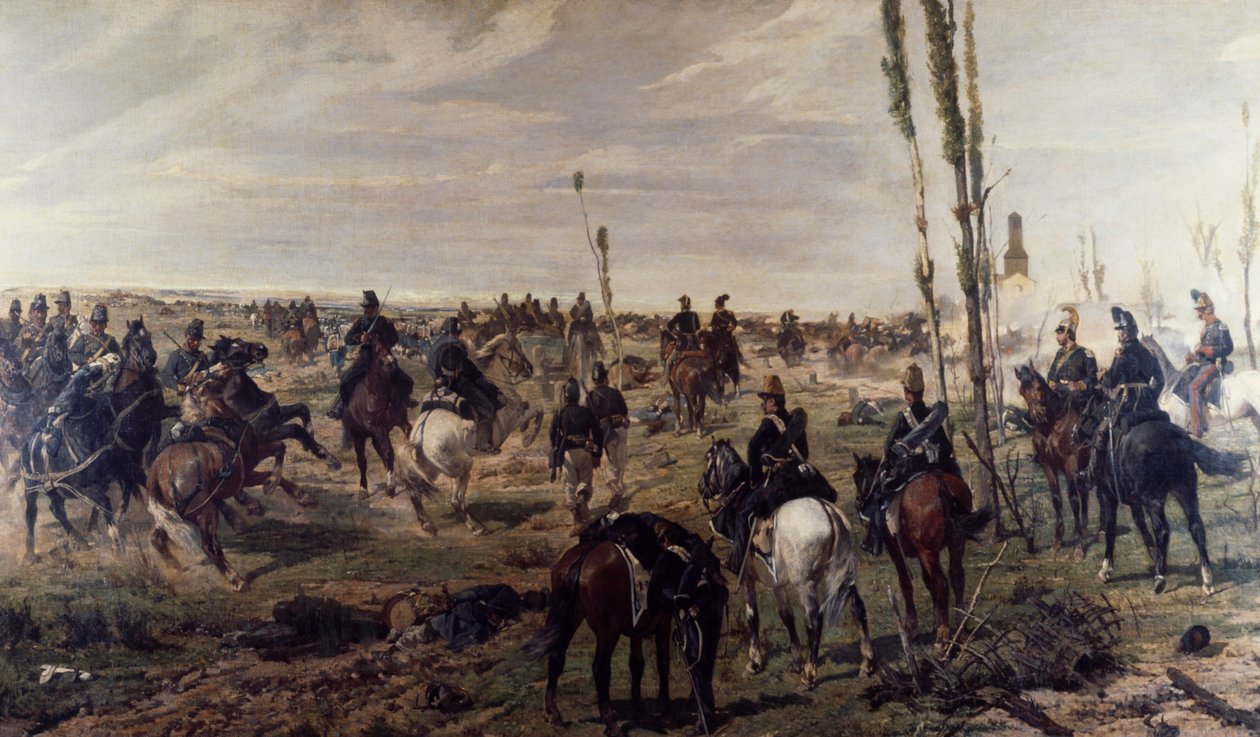 Aanval op Madonna della Scoperta door Giovanni Fattori