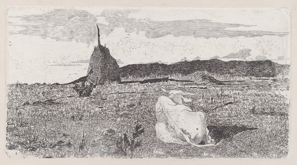 Heilige Koe door Giovanni Fattori