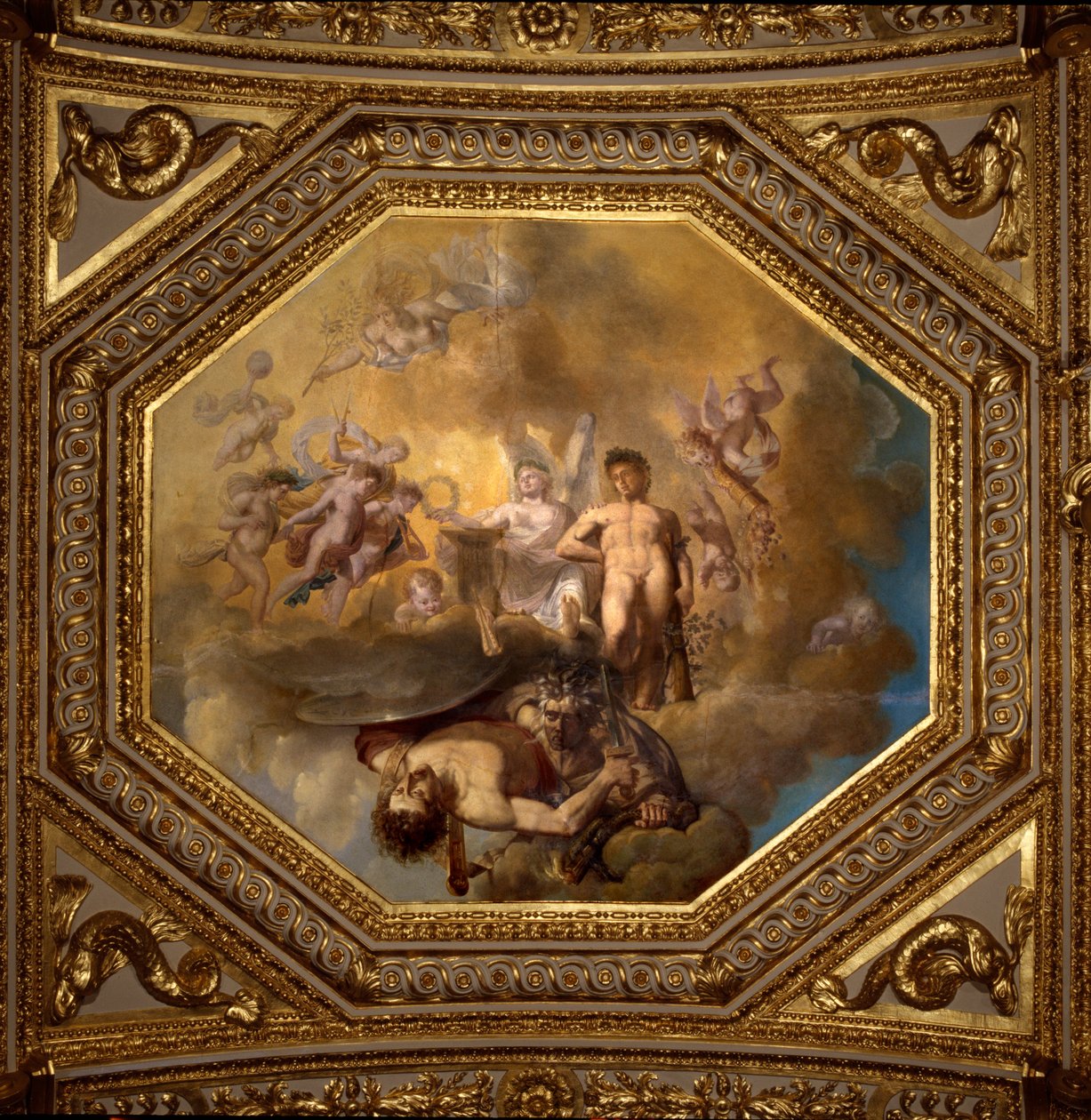 Persee doodt de Medusa door Giovanni Francesco Romanelli