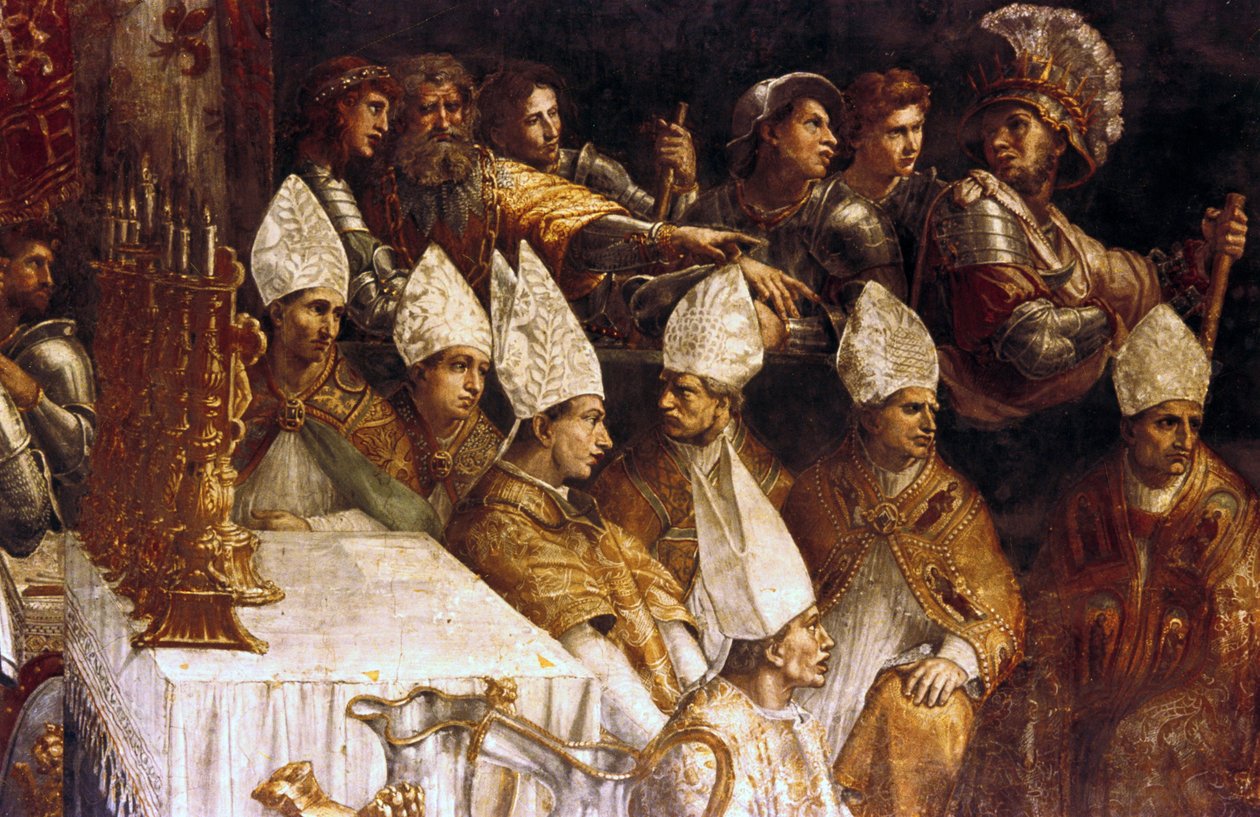 De kroning van Karel de Grote door Giovanni Francesco (c.1488 1528) Penni