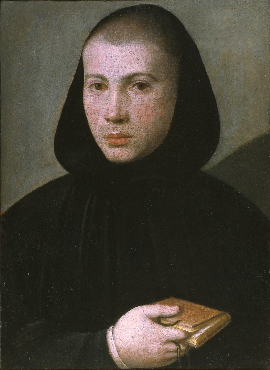Portret van een jonge Benedictijnse monnik, Eerste Helft van de 16e eeuw door Giovanni Francesco Caroto