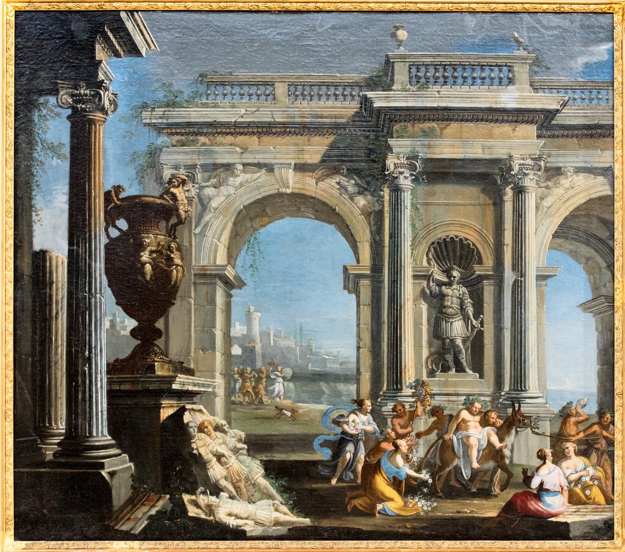 De triomf van Silenus door Giovanni Ghisolfi