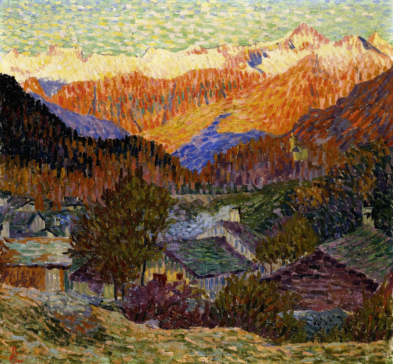 Herfstochtend door Giovanni Giacometti