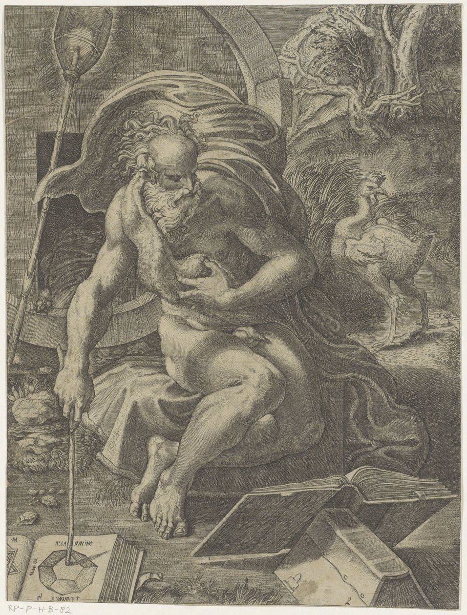 Diogenes door Giovanni Jacopo Caraglio (attributed to)