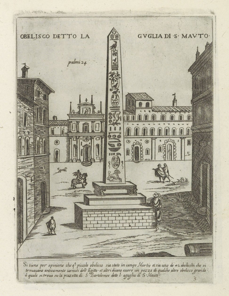 Obelisk te Rome door Giovanni Maggi
