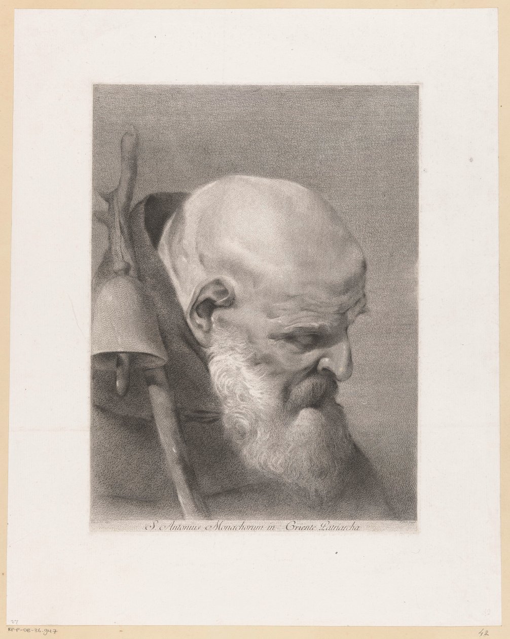 De heilige Antonius de Grote door Giovanni Marco Pitteri