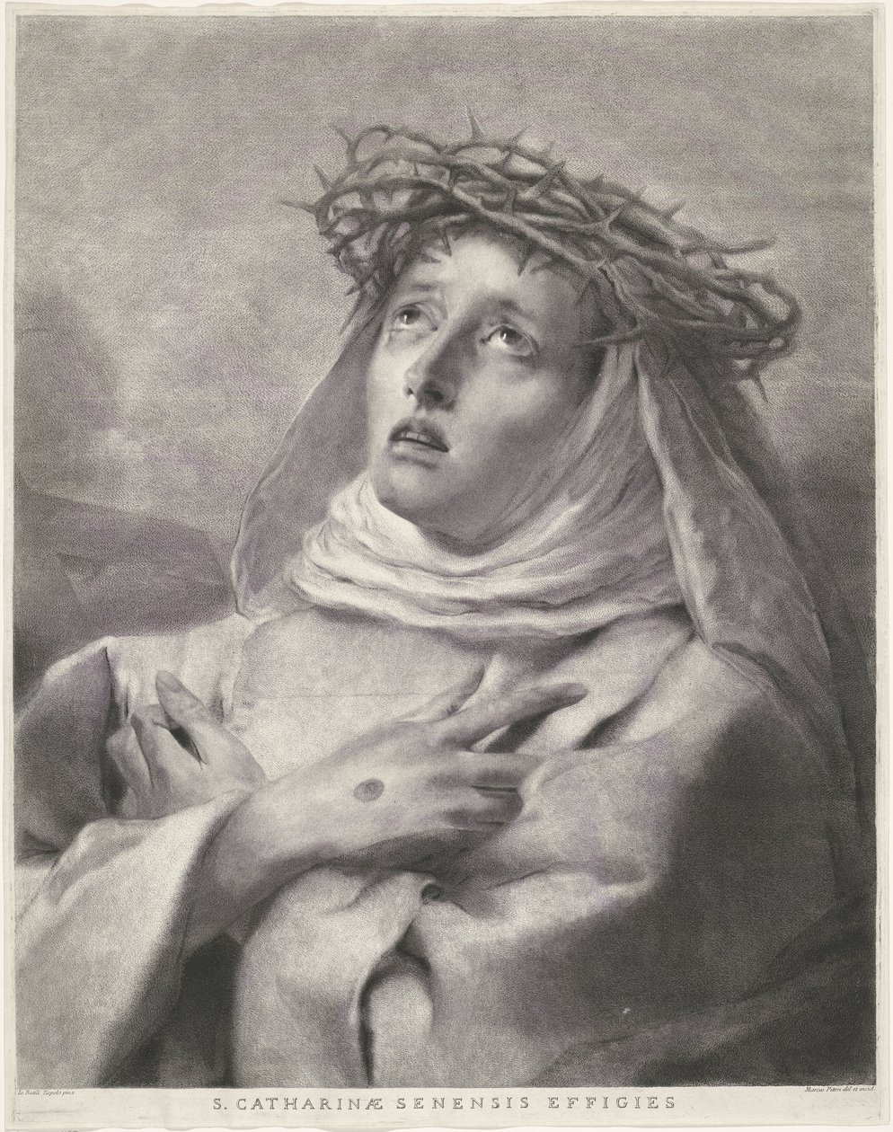 Sint Catharina van Siena door Giovanni Marco Pitteri