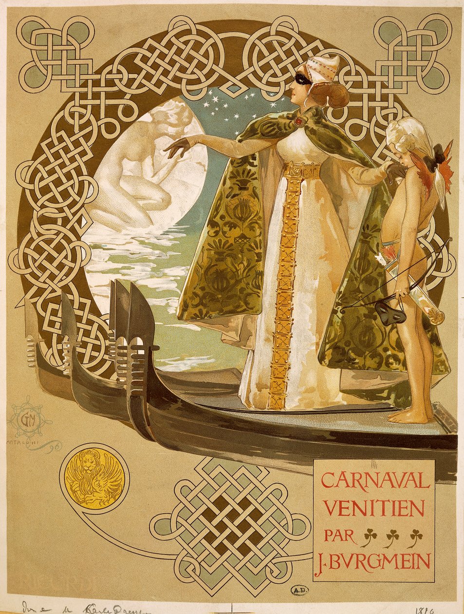 Venetiaans carnaval, poster door Giovanni Mataloni door Giovanni Maria Mataloni