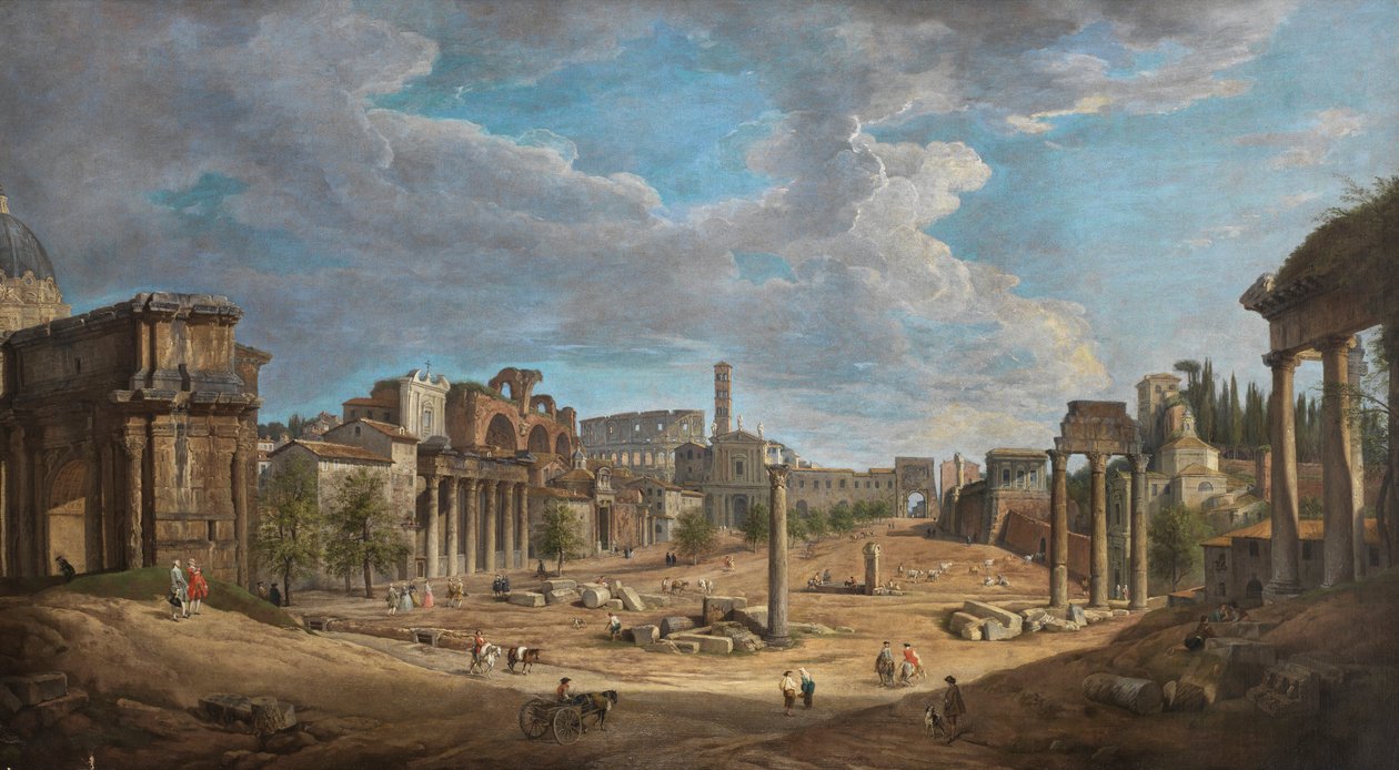 Giovanni Paolo Pannini Forum in Rom door Giovanni Paolo Panini