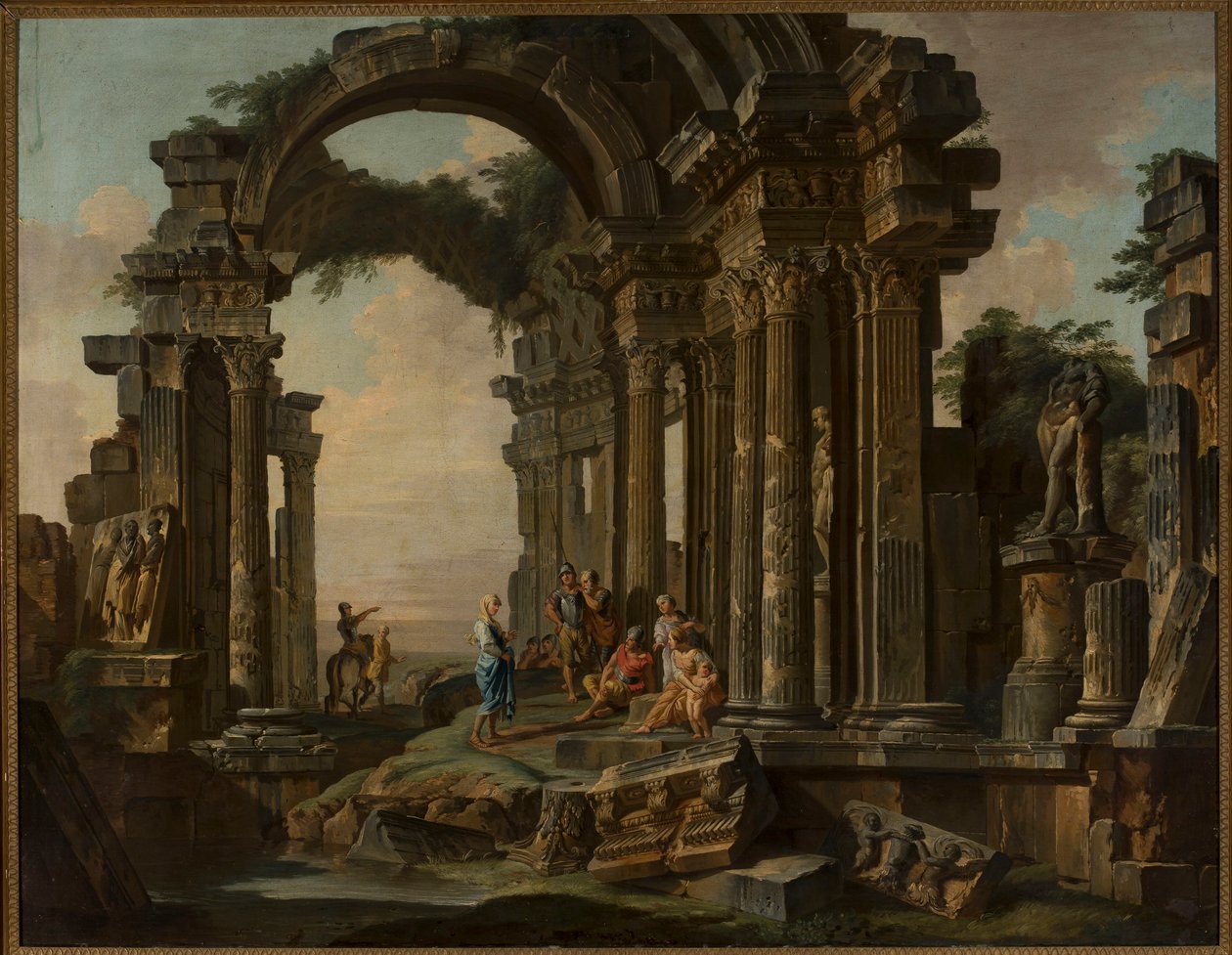 Romeinse ruïnes door Giovanni Paolo Pannini