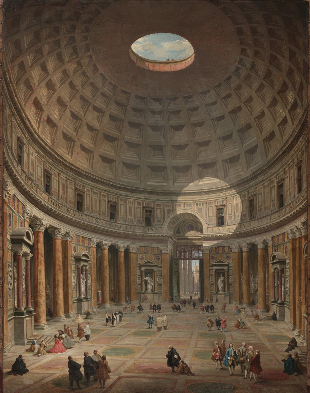 Interieur van het Pantheon, Rome, 1747 door Giovanni Paolo Pannini