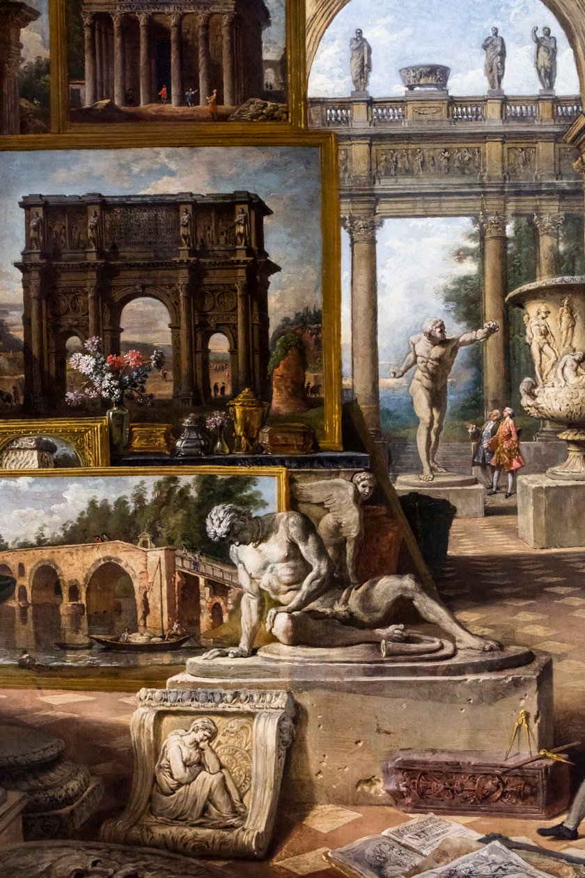 Het oude Rome, circa 1754/57 (Olieverf op doek) door Giovanni Paolo Pannini or Panini