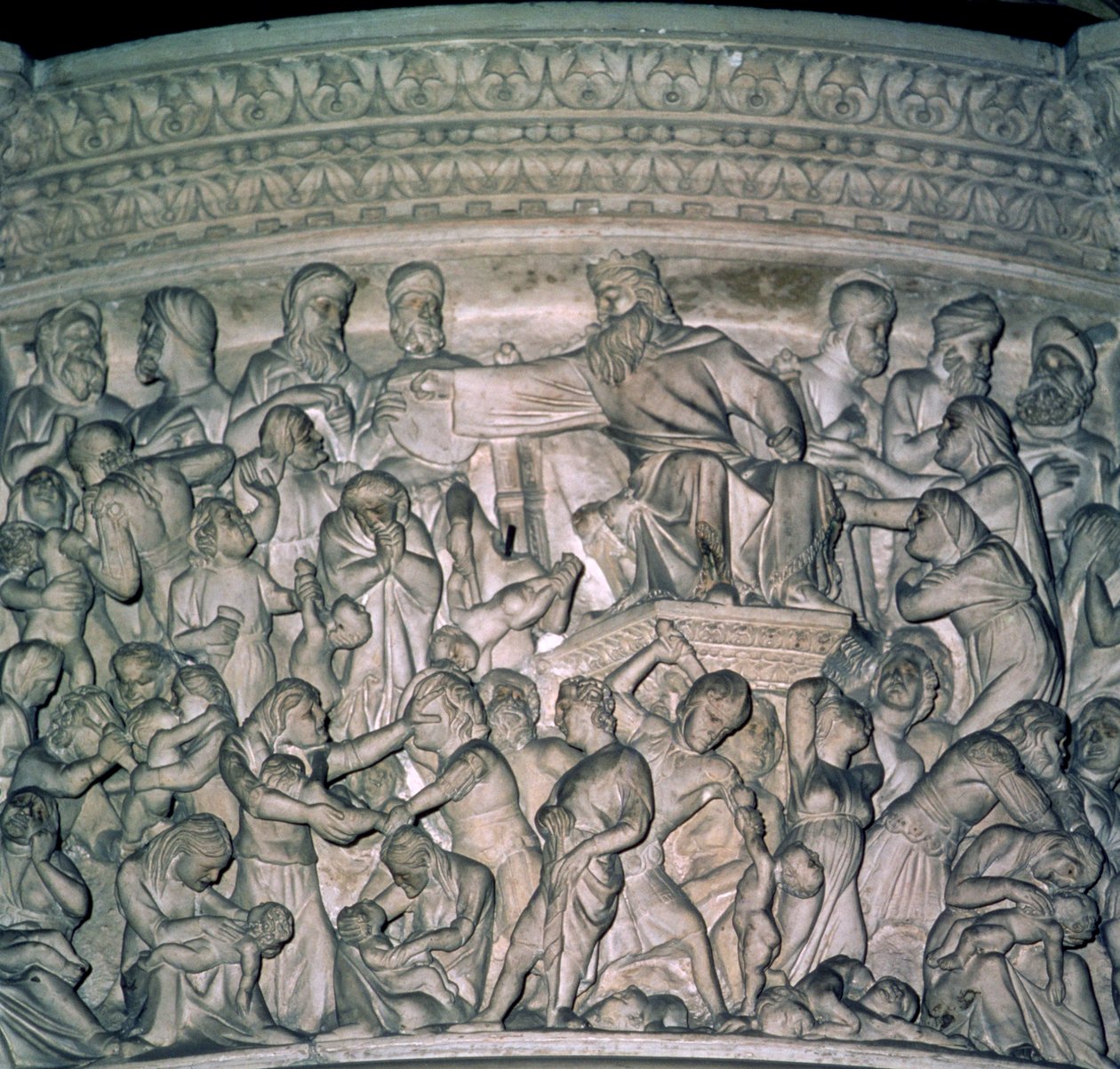 Detail van Preekstoel door Giovanni Pisano