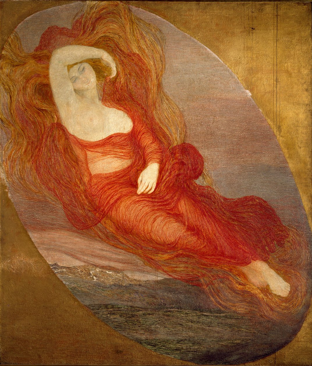 De Godin van de Liefde door Giovanni Segantini