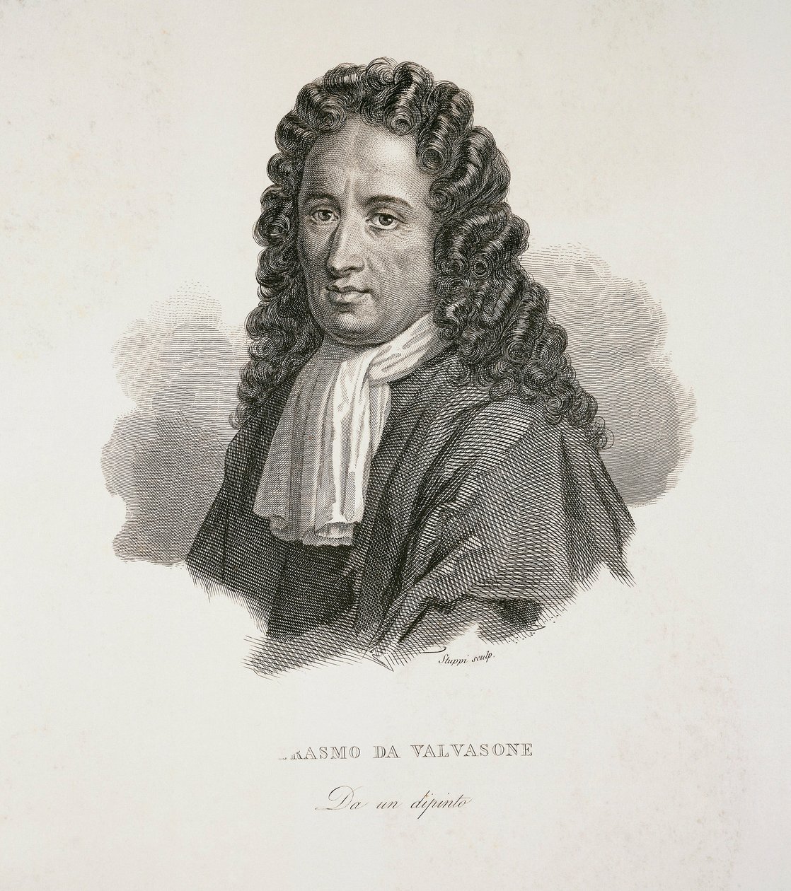 Italiaanse schrijver en dichter Erasmo di Valvasone door G. Stuppi, gravure door Giovanni Stuppi