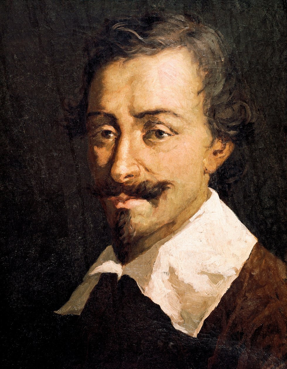 Portret van de Belgische componist en theoreticus Johannes Tinctoris (detail) door Giovanni da Udine (after)