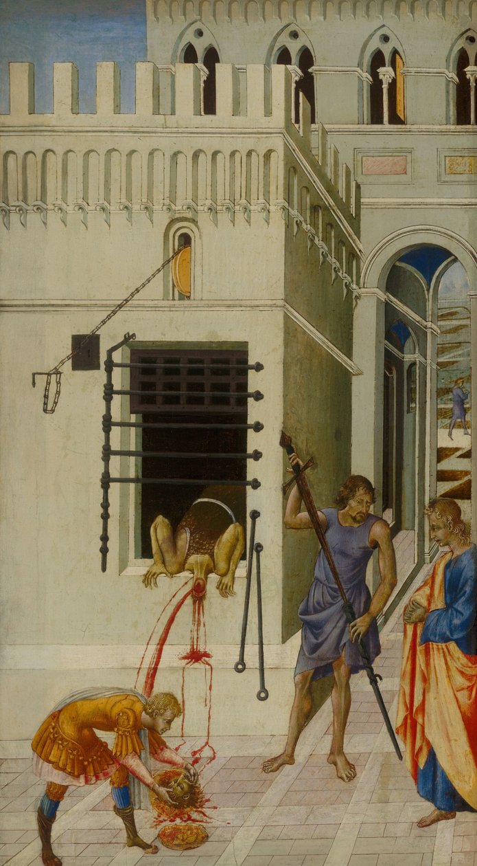 De onthoofding van Johannes de Doper door Giovanni di Paolo