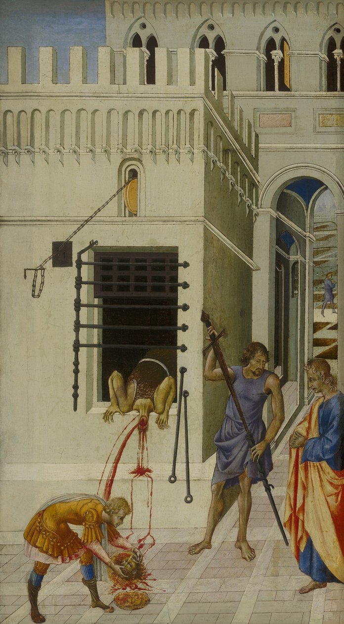 De Onthoofding van Johannes de Doper door Giovanni di Paolo