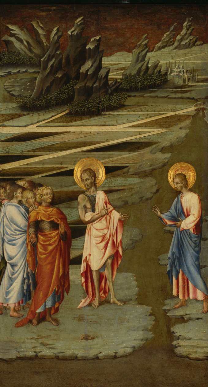 Zie het Lam Gods door Giovanni di Paolo