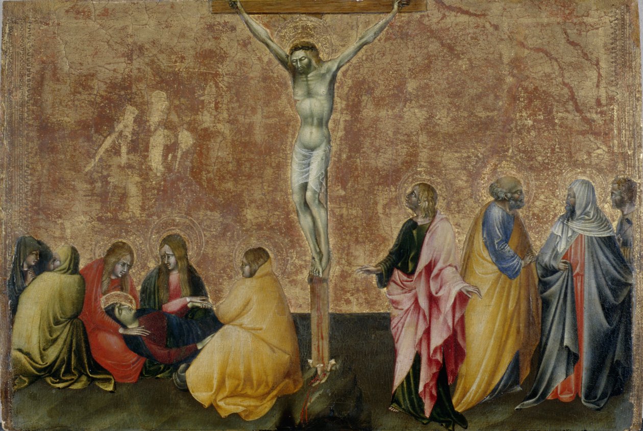 De Kruisiging van Christus, ca.1445 door Giovanni di Paolo di Grazia
