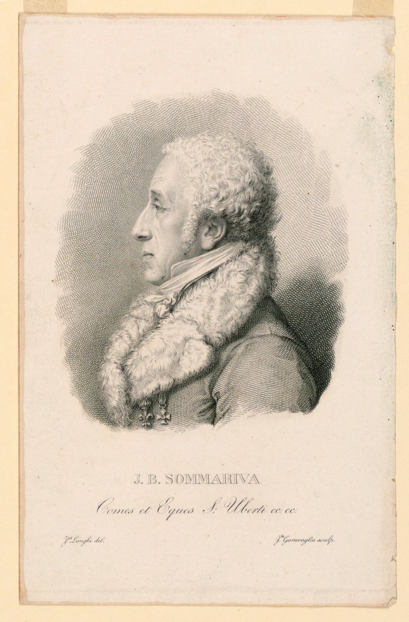 Portret van J. B. Sommariva (1760-1826) door Giovita Garavaglia