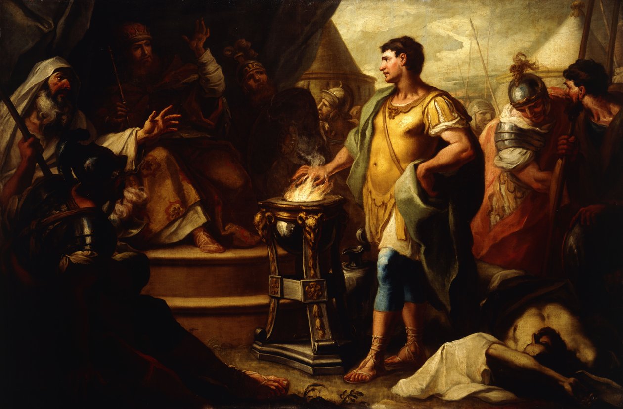 Mucius Scaevola door Girolamo Brusaferro