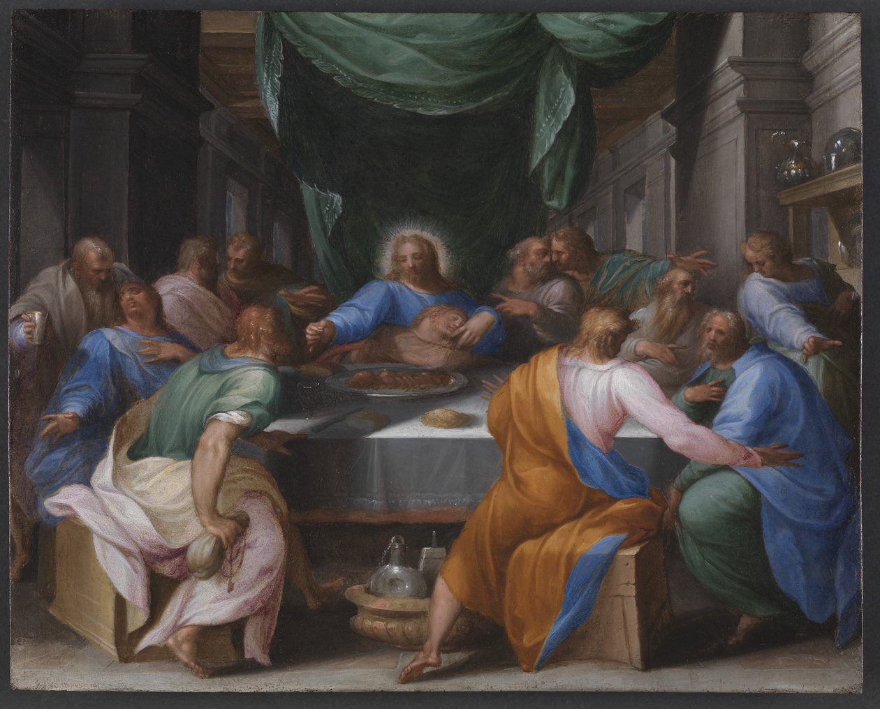 Het Laatste Avondmaal door Girolamo Muziano
