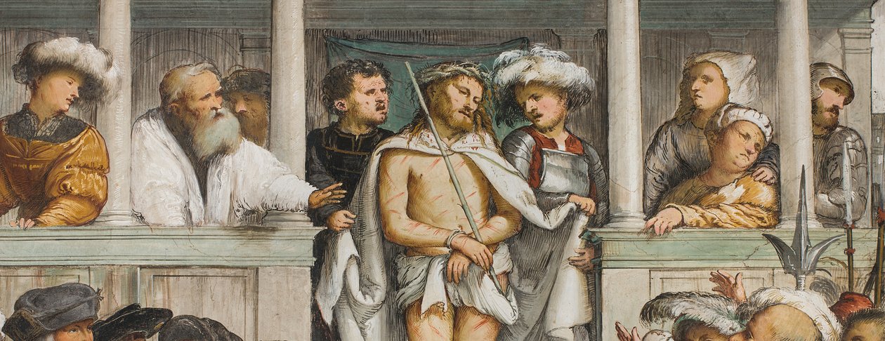 Middenbeuk, Vierde Zuidelijke Span, Ecce Homo, Girolamo Romanino door Girolamo Romanino