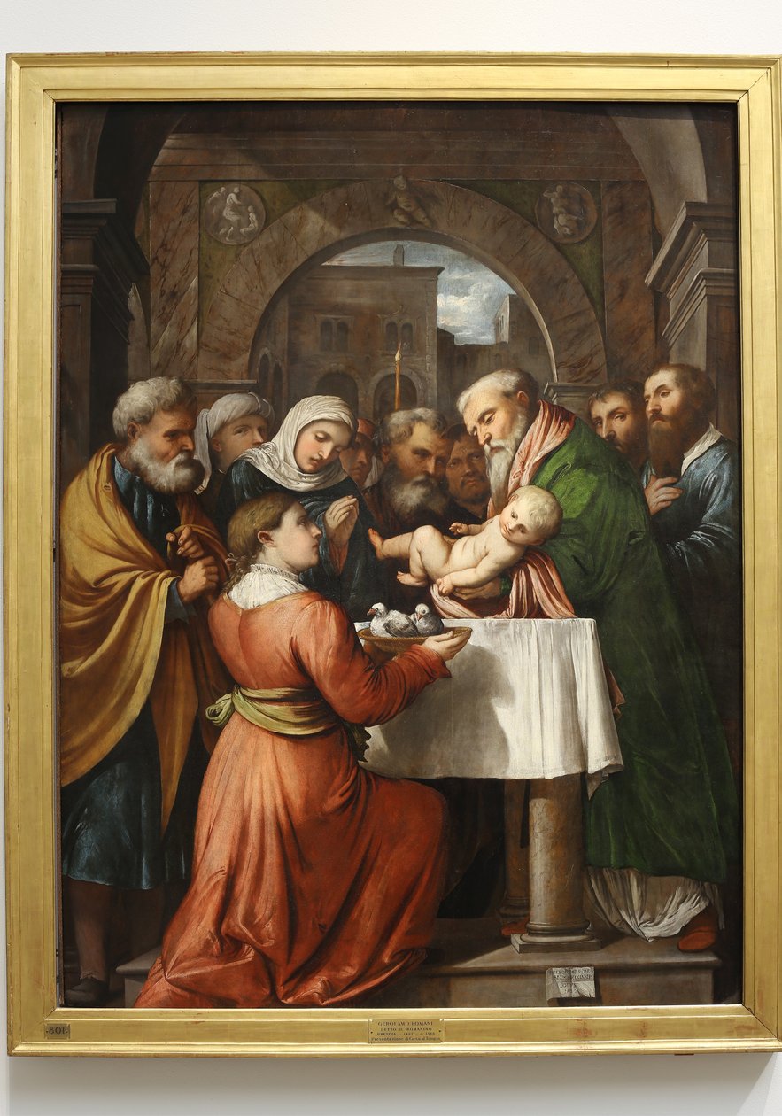 Presentatie van Jezus in de Tempel, 1529 door Girolamo Romanino