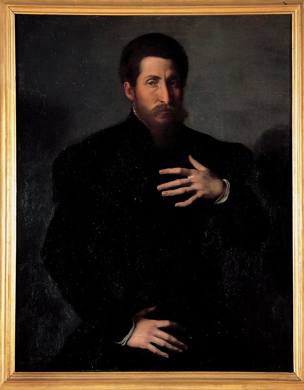 Portret van een viriele man door Girolamo da Carpi