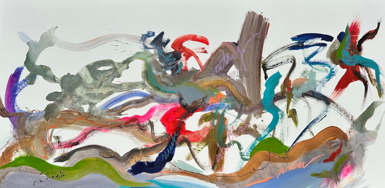 De natuur liefhebben (schilderij) door Gisela Gaffoglio