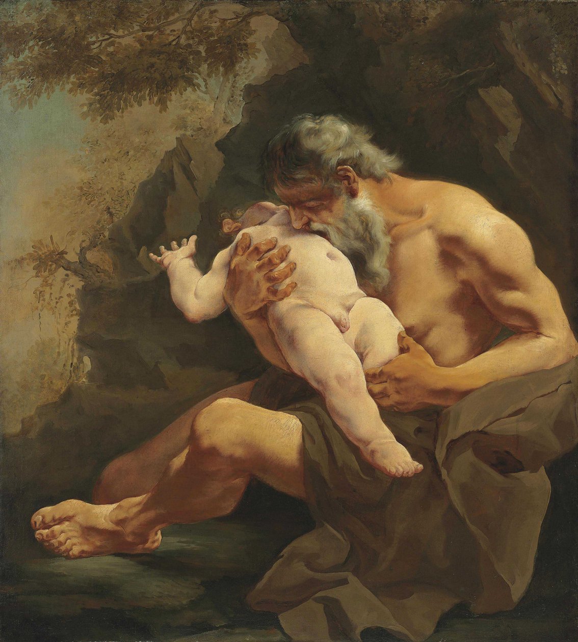 Saturnus verslindt zijn zoon door Giulia Lama