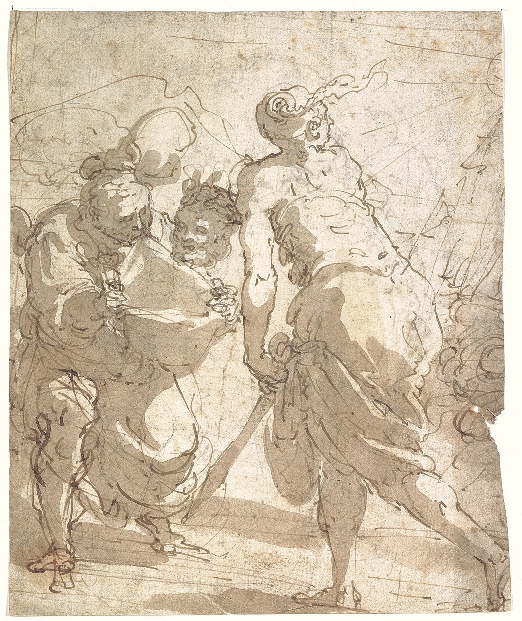 Judith met het hoofd van Holofernes door Giulio Benso