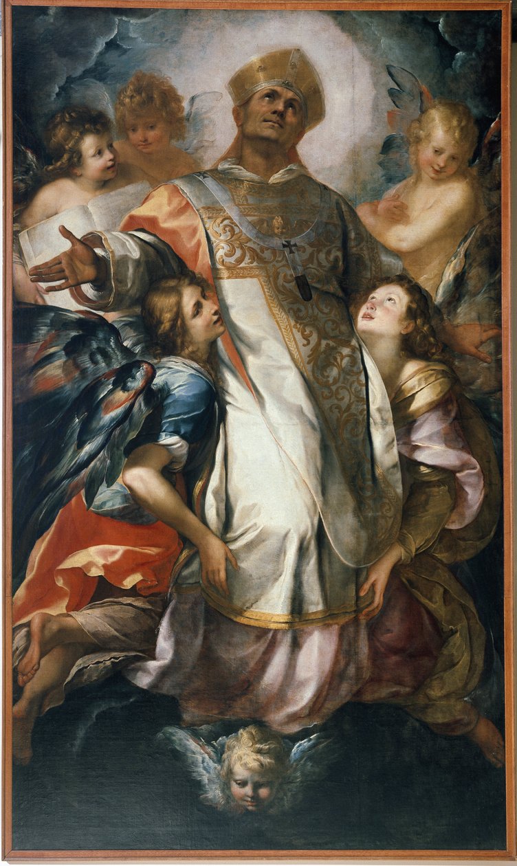 Sint Carolus Borromeus in Glorie door Giulio Cesare Procaccini