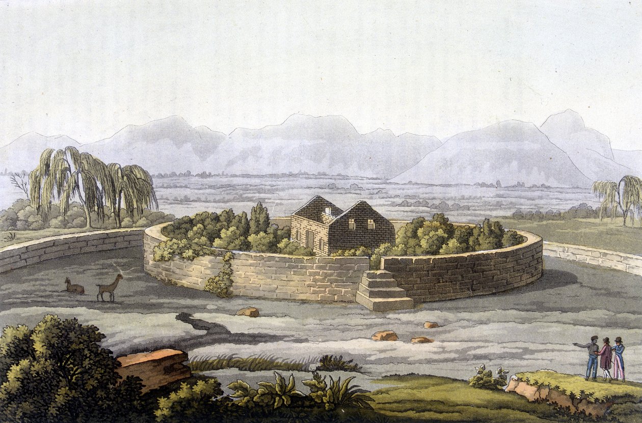 Porteresse Inca - in "Het antieke en moderne kostuum" door Giulio Ferrario