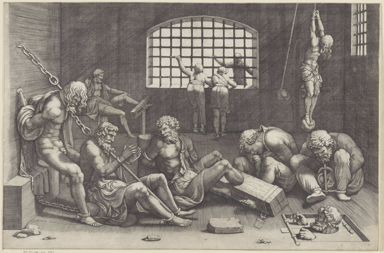 Gevangenis door Giulio Romano