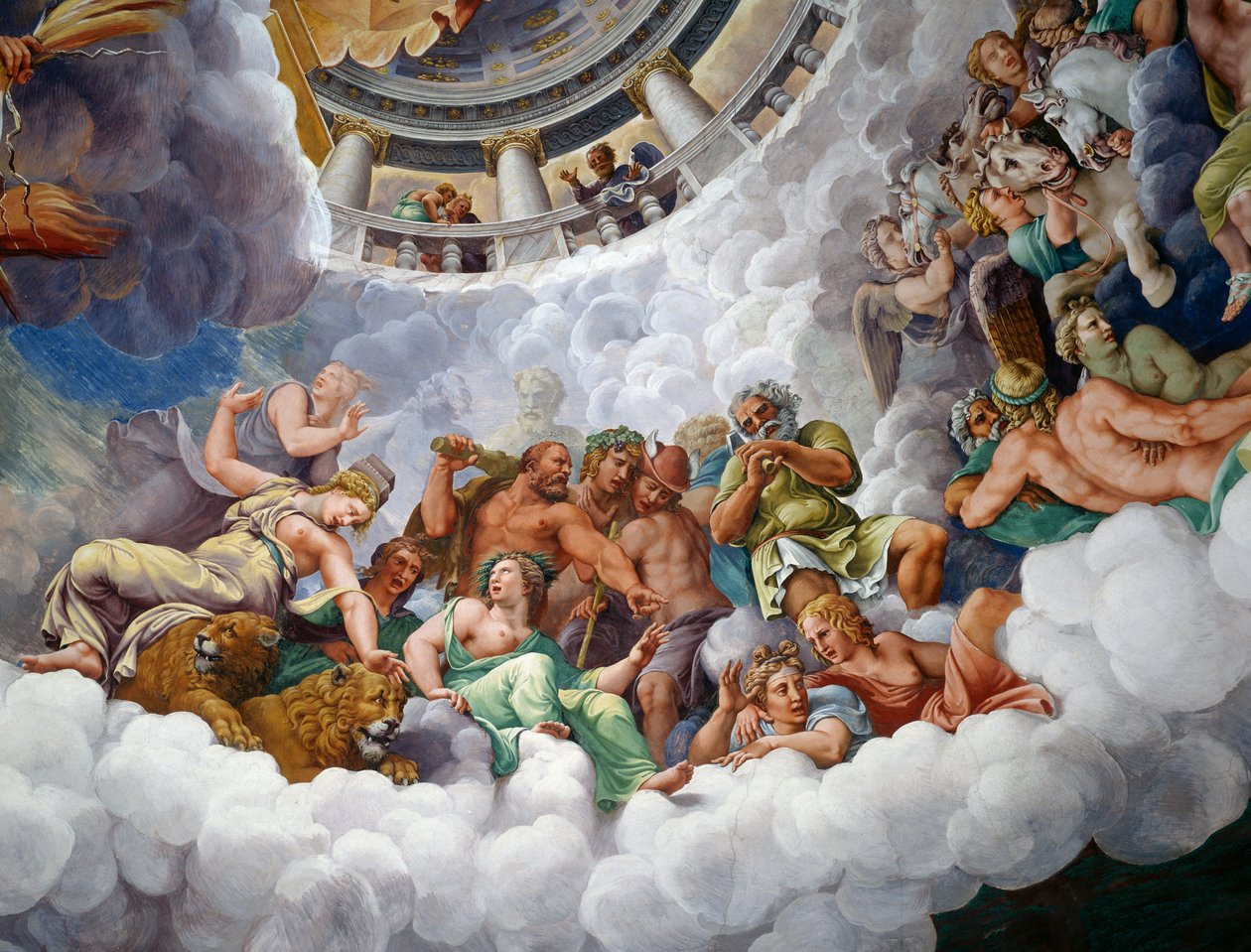 Gods van Olympus door Giulio Romano