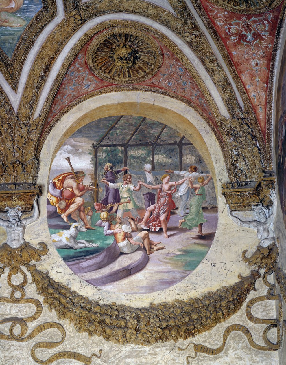 Een van de fresco