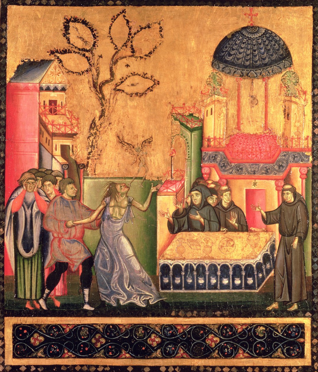 Het altaarstuk van St. Franciscus, detail (detail) door Giunta Pisano