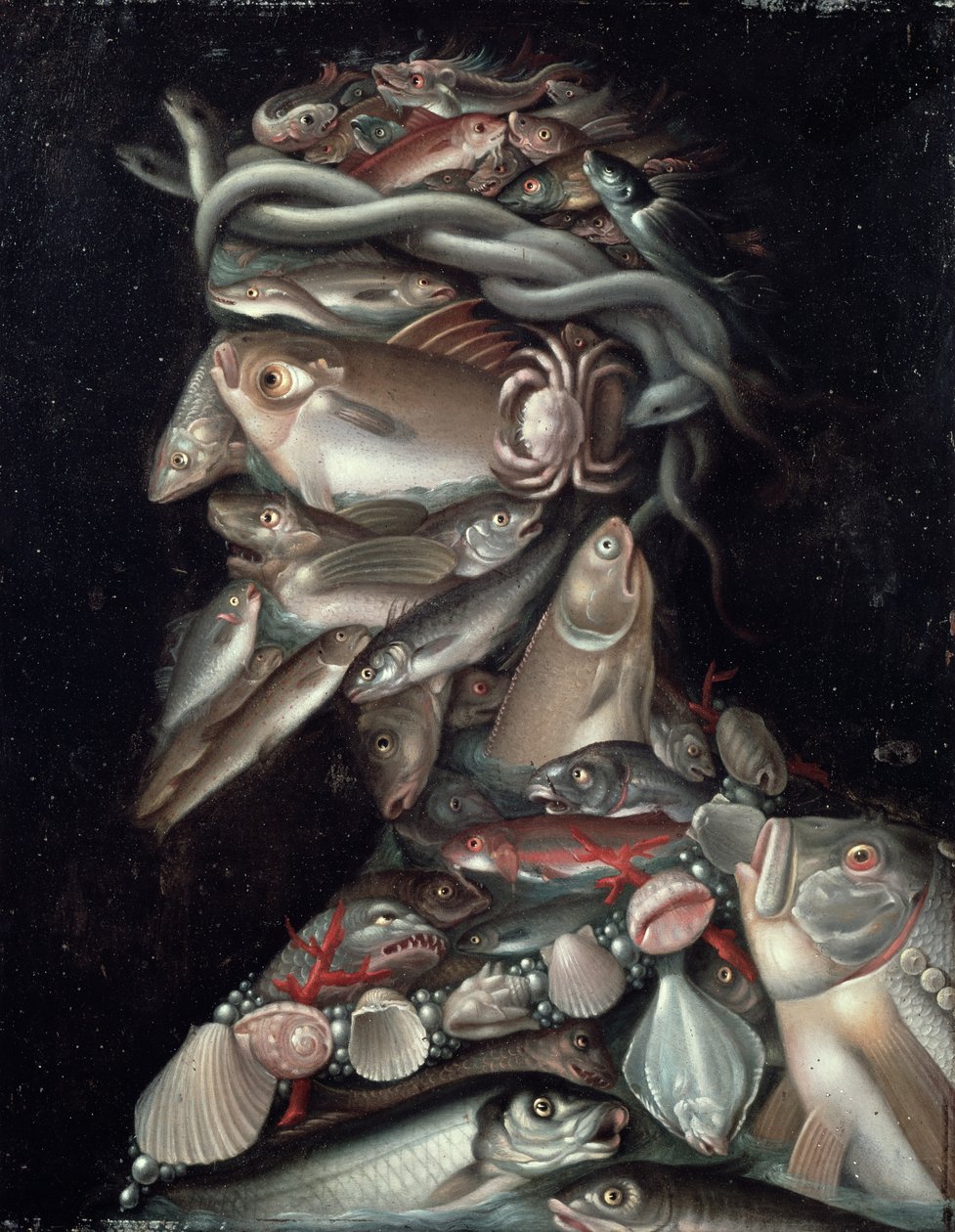 De Admiraal door Giuseppe Arcimboldo