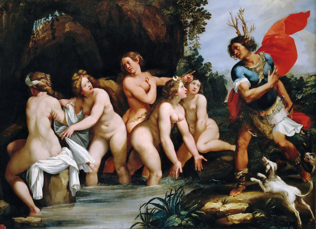 Diana en Actaeon door Giuseppe Cesari